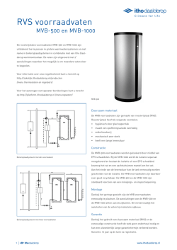 Productblad MVB - Itho Daalderop