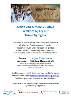 Bekijk de flyer voor meer informatie.