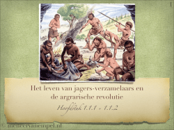 Jagers-verzamelaars en de agrarische revolutie