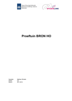 Proeftuin BRON HO