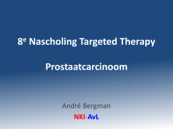 8e Nascholing Targeted Therapy Prostaatcarcinoom
