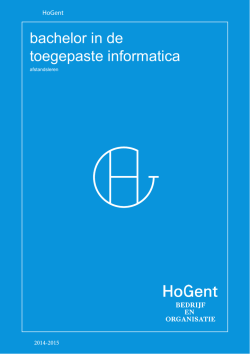 Download de brochure. - Faculteit Bedrijf en Organisatie