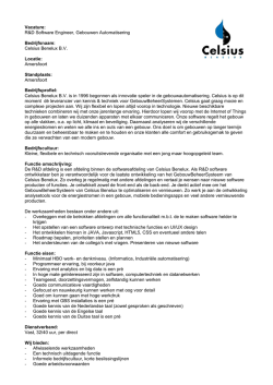 Java Ontwikkelaar - Celsius Benelux BV