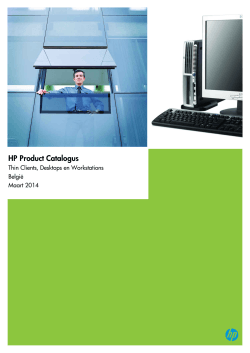 HP Product Catalogus