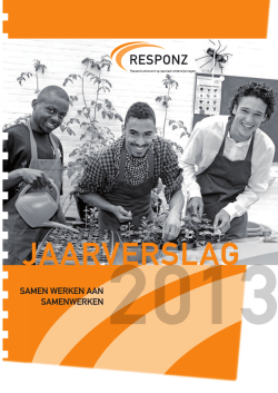 Jaarverslag 2013 - Maurice Maeterlinckschool