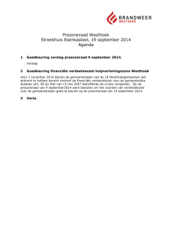 agenda 19 september 2014 - Gemeente Langemark