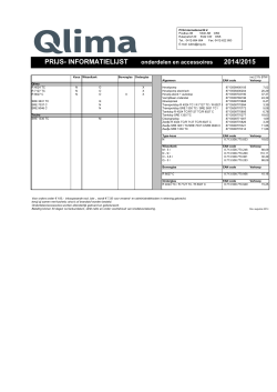 Download hier de lijst voor kachel onderdelen en accessoires
