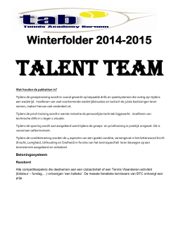 Winterfolder 2014-2015