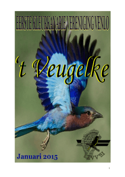 januari nummer veugelke