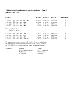 tijdsindeling (PDF)