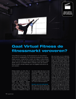 Gaat Virtual Fitness de fitnessmarkt veroveren?