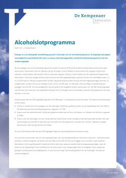 Alcoholslotprogramma