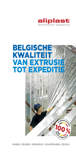 Belgische kwaliteit Van extrusie tot expeditie