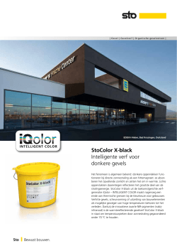 StoColor X-black Intelligente verf voor donkere gevels
