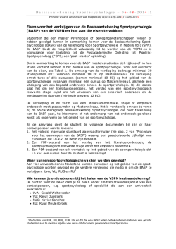 Basisaantekening Sportpsychologie &ndash; 0 6 -0 8 -201 4 | 1