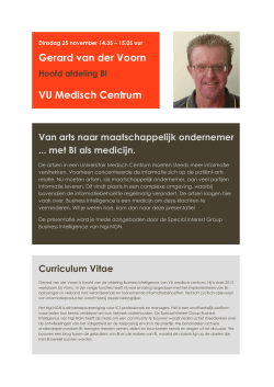 Gerard van der Voorn VU Medisch Centrum