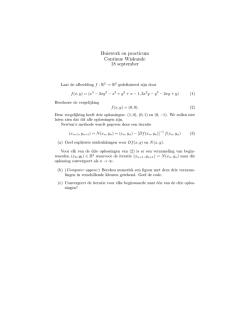 Huiswerk en practicum Continue Wiskunde 18 september