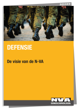 N-VA-programmabrochure Defensie