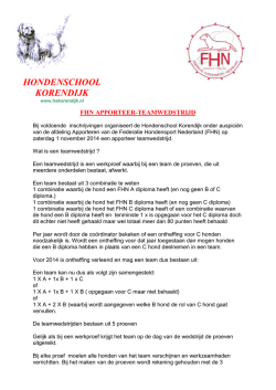 HONDENSCHOOL KORENDIJK - Federatie Hondensport Nederland