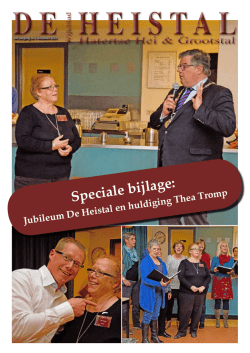 Speciale bijlage:
