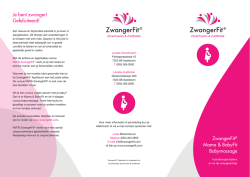 Folder ZwangerFit® Apeldoorn