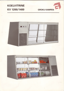 Koelvitrine KV 1200/1400