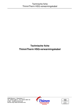 Datenblatt Thimm Therm HSQ-NL