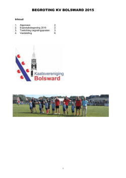 KV begroting 2015