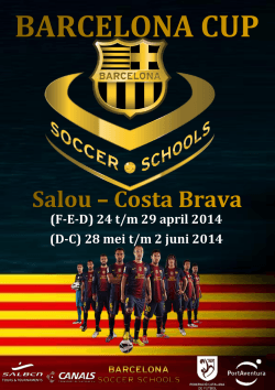 Barcelona SS Cup Costa Brava brochure