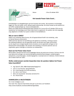 onze infosheet