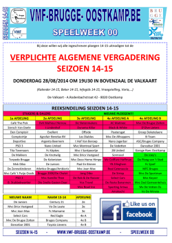 14-15 speelweek 00 - Kern VMF Brugge Oostkamp