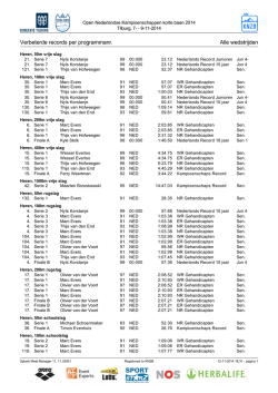 Verbeterde records per programmanr. Alle