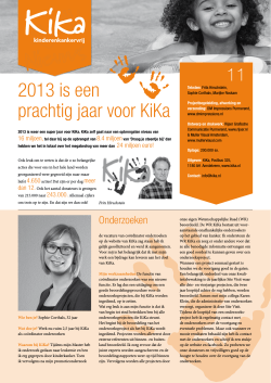 KiKa-Nieuwsbrief 2013_11