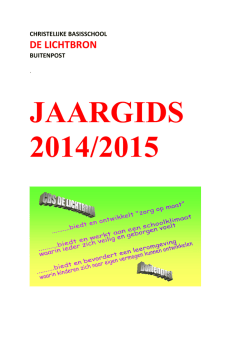 In deze jaargids 2009/2010 vindt u de gegevens en