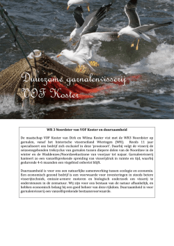 VOF Koster Duurzame Garnalenvisserij PDF.