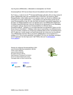 GroenmoetjeDoen! 2014