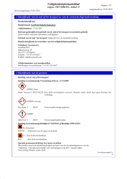 Safety Datasheet NL VenWeld Snijolie foamspray NL