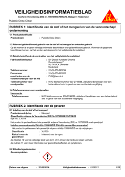 veiligheidsinformatieblad