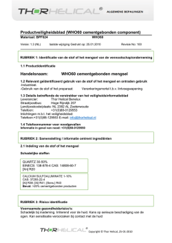 WHO60 : Productveiligheidsblad deel