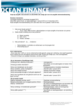 Hulp bij aangifte-documenten en afschriften die