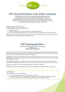 GP GreenProducts Life Style concept GP