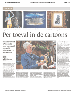 Per toeval in de cartoons