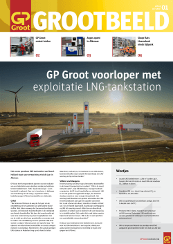 GP Groot voorloper met exploitatie LNG