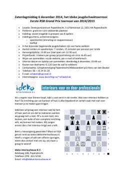 Ideko jeugdschaaktoernooi Papendrecht