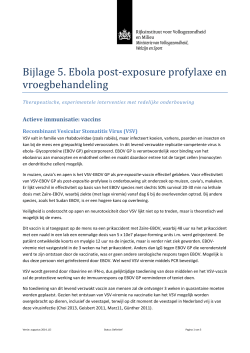 Bijlage 5. Ebola post-exposure profylaxe en