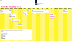 Kalender BO | 2014-2015