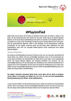 #PlayUnified - Leuven Bears