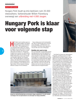 Hungary Pork is klaar voor volgende stap