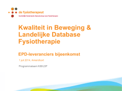EPD-leveranciers bijeenkomst_ 2014-07-01