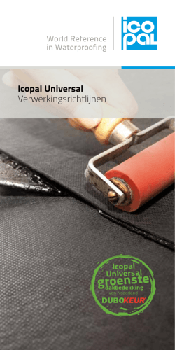 Icopal Universal Verwerkingsrichtlijnen